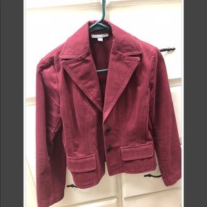 Anne Taylor- Burgundy Dress Jacket -Size 4P